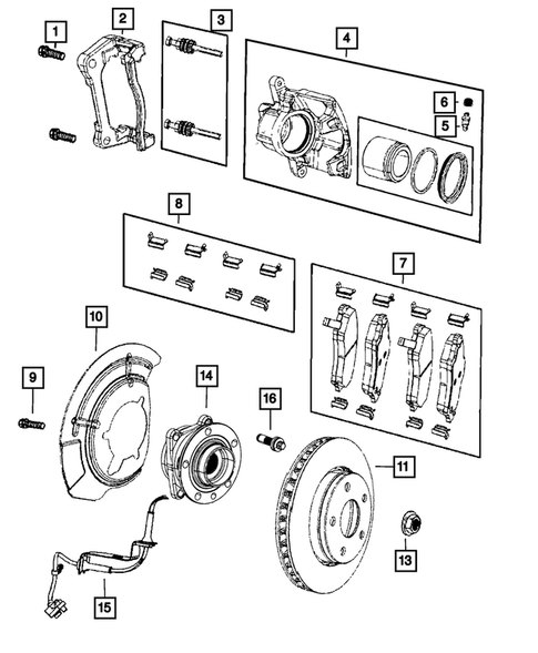 Front Brakes for 2021 Jeep Renegade #0