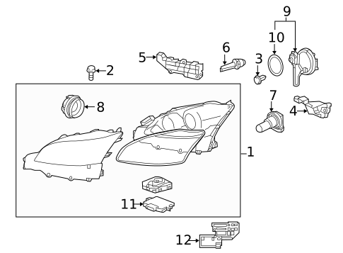 Bulbs - Chassis for 2014 Lexus LS460 #0