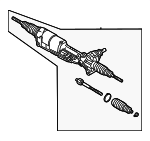 4K1423055Q - Steering: Gear Assembly for Audi: A6 allroad, A6 Quattro, A7 Sportback, Q5, Q5 PHEV, Q5 Sportback, RS6 Avant, RS7 Sportback, S6, S7 Sportback, SQ5, SQ5 Sportback Image