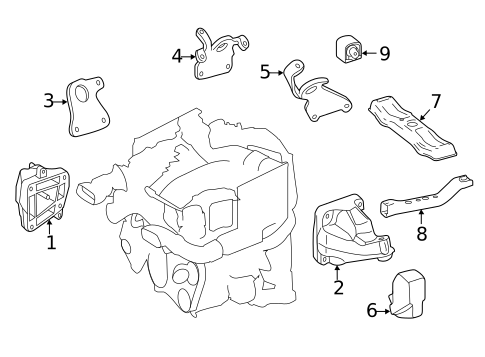 Engine & Trans Mounting for 2016 Mercedes-Benz Sprinter 2500 #0