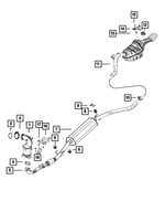 68238551AA - Exhaust: Exhaust Clamp for Fiat: 500L Image