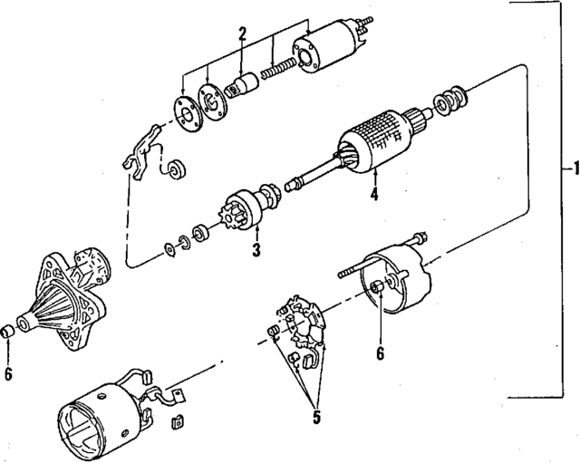 E7GZ11390A - Electrical: Starter Solenoid for Ford: Country Squire, Festiva, LTD, LTD Crown Victoria, Probe | Lincoln: Town Car | Mercury: Capri, Colony Park, Grand Marquis, Tracer Image