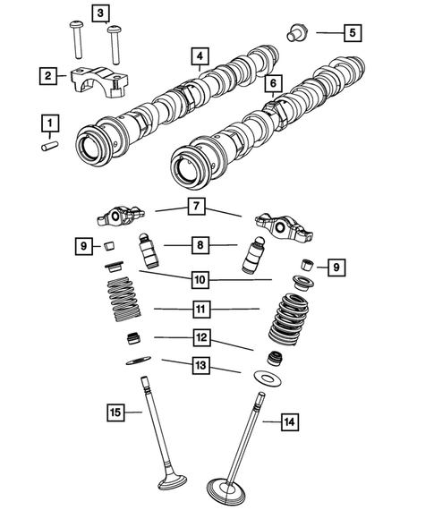 Camshaft and Valve for 2022 Ram 1500 Classic #0