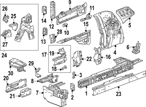 Structural Components & Rails for 2025 Cadillac ESCALADE IQ #0