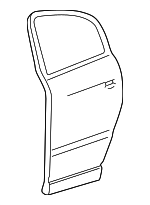 3B9833052S - Body: Door Shell for Volkswagen: Passat Image