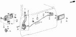 75556605010 - Body/Air Conditioning: BOLT, LOCK STRIKER for Honda Image