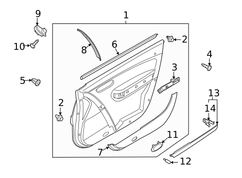 Front Door for 2013 Mazda CX-9 #2