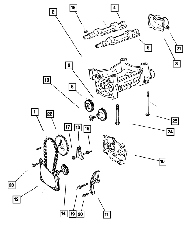 « 4621952 – Engine 2.4L Four Cylinder : Menant D`arbre D`équilibrage Pignon pour Mopar Image »