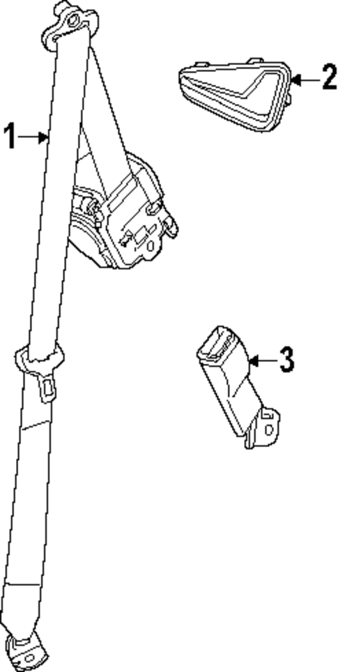 Second Row Seat Belts for 2025 Buick Enclave #0