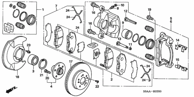 Front Brake for 2006 Honda CR-V #0