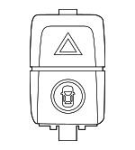 61319423272 - Body: Hazard Switch for BMW Image