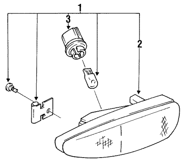 FD01515E0B - : Marker Lamp for Mazda Image