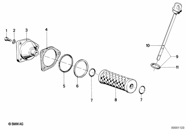 7119904527 - Engine: Hex Bolt with Washer - M6X20 for BMW-Motorrad Image