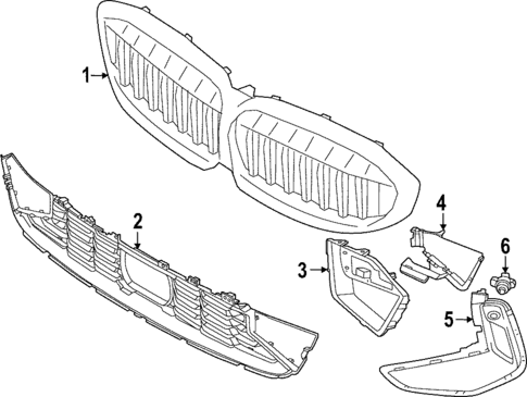 Grille & Components for 2023 BMW 330i #0
