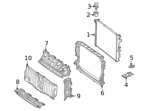 Radiator & Components for 2025 Mercedes-Benz EQS AMG #4