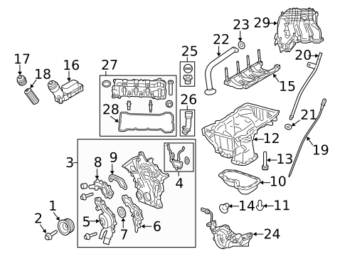 Cylinder Block Components for 2012 Jeep Grand Cherokee #0