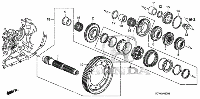 MT Countershaft for 2008 Honda Element #0