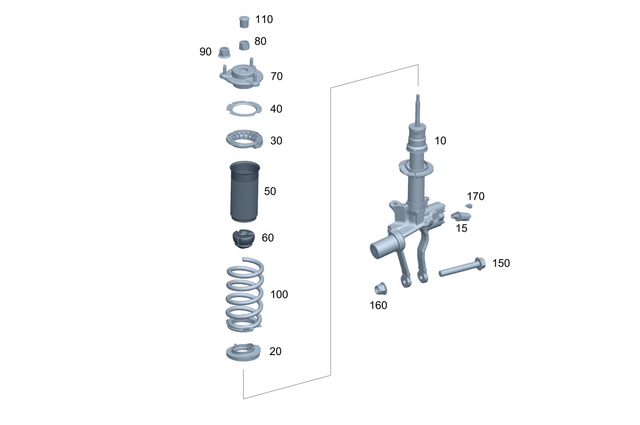 1923202200 - : Shock-Absorber Strut for Mercedes-Benz Image