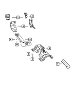 6104710AA - Exhaust: Hex Flange Lock Nut for Mopar Image