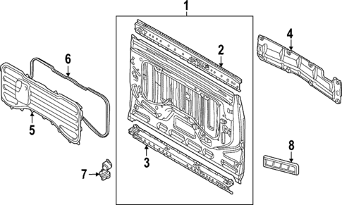 Back Panel for 2024 Toyota Tundra #0