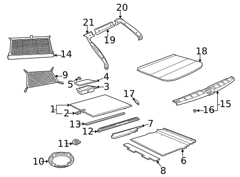 Interior Trim - Rear Body for 2007 Saab 9-5 #1