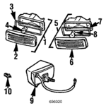 91163140900 - : Park Lamp for Porsche: 911 Image