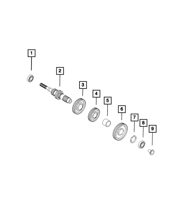 68305483AA - M40; 6-Speed; Manual Transmission Automated; MTA: Transmission Drive Gear Retainer for Ram: ProMaster 1500, ProMaster 2500, ProMaster 3500 Image
