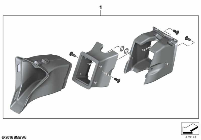 13718388525 - Fuel System: Set Acoustic Elements Intake -  for BMW-Motorrad Image