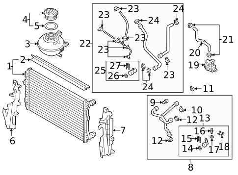 Radiator & Components for 2025 Volkswagen Taos #21