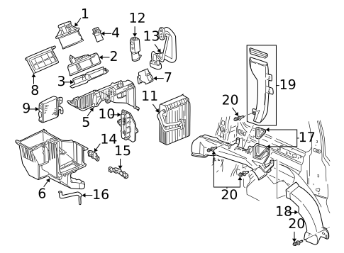 Condenser, Compressor & Lines for 2003 Chevrolet Venture #2