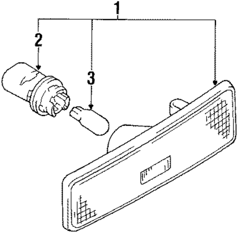 Side Marker Lamps for 1997 Suzuki Sidekick #0
