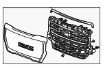 84870989 - Body: Grille Assembly for GMC: Canyon Image