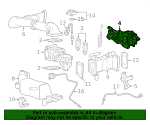GM Parts Genuine Exhaust Gas Recirculation (EGR) Cooler Bypass Valve