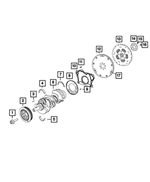 68382486AA - 3.6L; Engine: Hex Flange Head Bolt, Mounting for Mopar Image