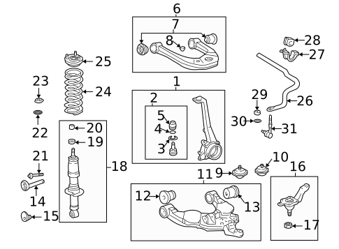 Suspension, Springs & Related Components for 2004 Toyota Tundra #0