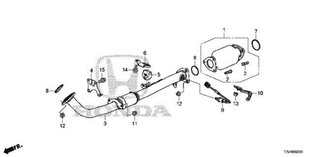Exhaust Pipe for 2014 Honda Accord #0