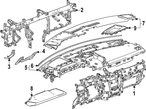 Instrument Panel for 2025 GMC Yukon XL #1