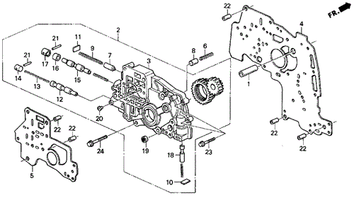 AT Oil Pump Body for 1994 Acura Vigor #0