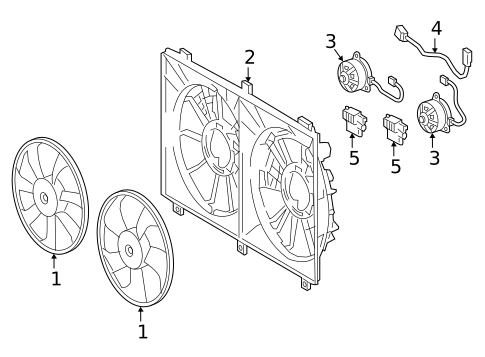 Cooling Fan for 2017 Lexus RC200t #0