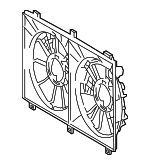 1671138160 - : Fan Shroud for Lexus: GS Turbo, GS200t, GS300, IS500, RC F, RC Turbo, RC200t, RC300 Image