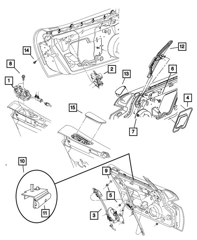 4396294 - Doors and Related Parts: Door Glass Stabilizer for Mopar Image image