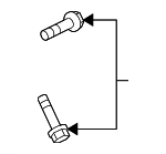 C2Z1459 - STEERING: Power Steering Pump Bolt for Jaguar: F-Type, I-Pace, Super V8, Vanden Plas, XE, XF, XFR, XFR-S, XJ, XJ8, XJR, XJR575, XK, XK8, XKR, XKR-S Image