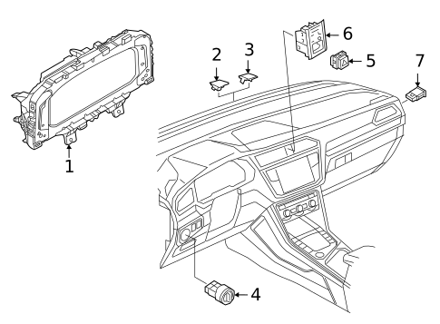 Cluster & Switches for 2025 Volkswagen Taos #0