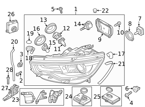 Bulbs - Chassis for 2015 Audi A6 Quattro #0