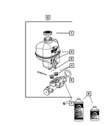 5183872AA - Brakes: Hex Lock Nut for Mopar Image