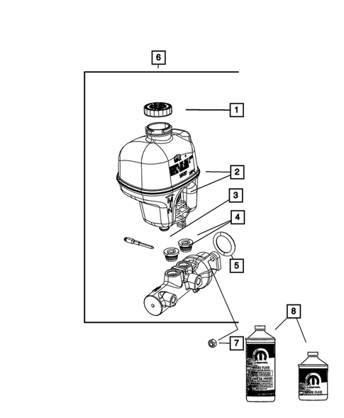 Brake Master Cylinder for 2010 Dodge Ram 1500 #0