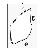 72350TR0A01 - Body: Door Weather-strip for Honda: Civic Image