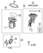 68629691AC - Fuel and Accelerator Pedal: Fuel Pump/level Unit Module Kit for Dodge: Challenger Image