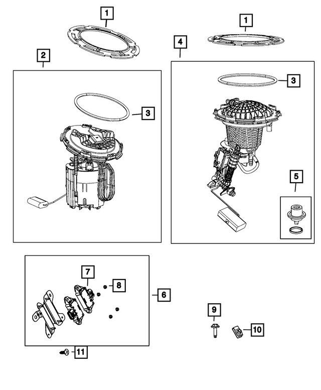 68494735AB - Fuel and Accelerator Pedal: Pickup / Level Unit Module Kit for Chrysler: 300 | Dodge: Challenger, Charger Image