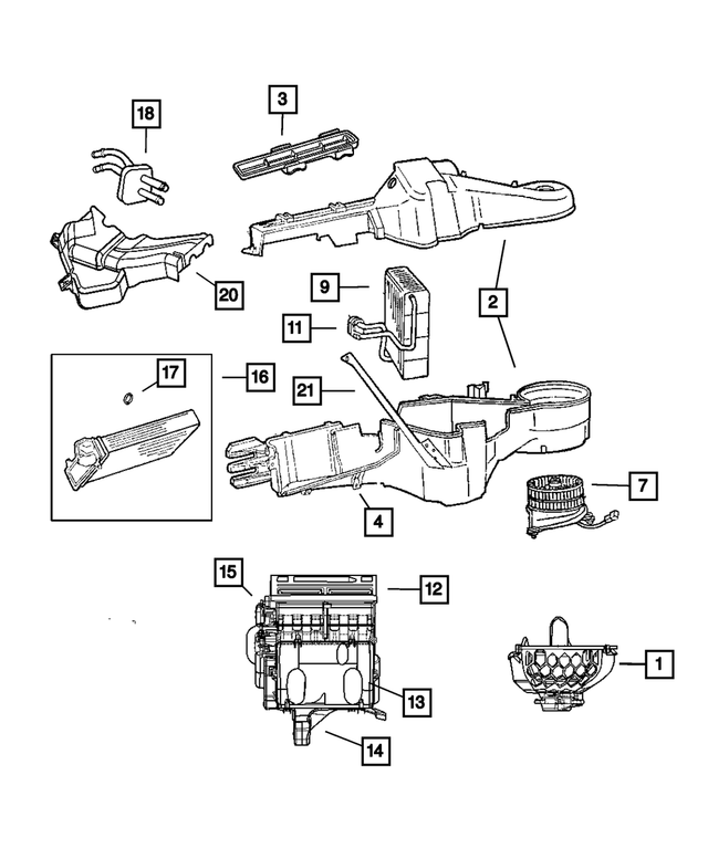 4734227 - Air Conditioning &amp; Heater: Hex Head Screw for Mopar Image